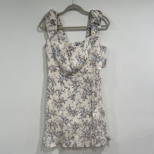 Old Navy Cream Floral Mini Dress